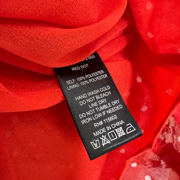 NWOT Lush Pleated Polka Dot Cami - Picture 6 of 6